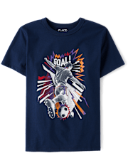 Boys Soccer Player Graphic Tee