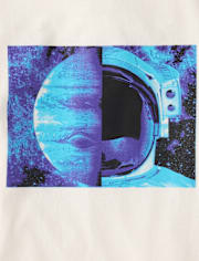 Boys Space Helmet Graphic Tee
