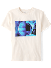 Boys Space Helmet Graphic Tee