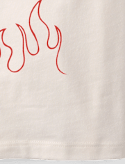 Boys Valentine's Day I'm So Fire Dragon Graphic Tee