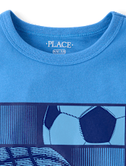 Boys Sports Balls Puff Print Graphic Tee