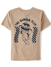 Boys Skater Burger Flip Graphic Tee
