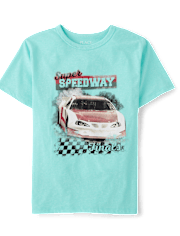 Boys Super Speedway Racecar Graphic Tee