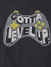 Boys Gotta Level Up Gamer Graphic Tee