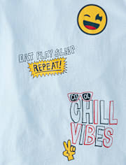Boys Chill Vibes Doodle Graphic Tee