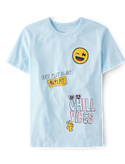 Boys Chill Vibes Doodle Graphic Tee