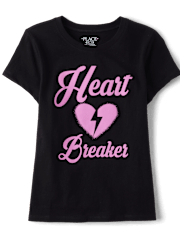 Girls Valentine's Day Heartbreaker Graphic Tee