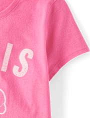 Girls Paris Je T'aime Croissant Graphic Tee