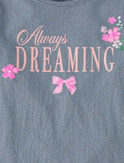 T-shirt graphique « Girls Always Dreaming »