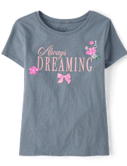 T-shirt graphique « Girls Always Dreaming »