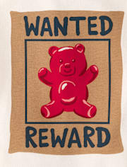 Baby And Toddler Boys Wanted Bear Graphic Tee