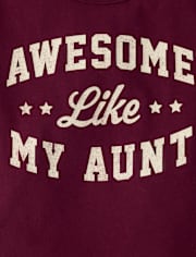 Baby And Toddler Boys Awesome Like My Aunt Graphic Tee