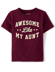 Baby And Toddler Boys Awesome Like My Aunt Graphic Tee
