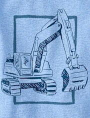 Baby And Toddler Boys Excavator Graphic Tee