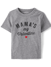 Baby And Toddler Boys Mama's My Valentine Graphic Tee