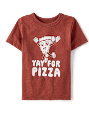 Baby And Toddler Boys Yay For Pizza Graphic Tee