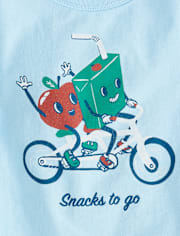 Baby And Toddler Boys Snacks To Go Graphic Tee