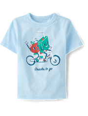 Baby And Toddler Boys Snacks To Go Graphic Tee