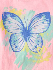 Girls Butterfly Graphic Tee
