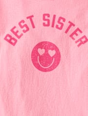 Girls Best Sister Graphic Tee