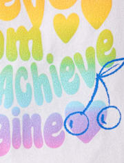 Girls Positive Words Graphic Tee
