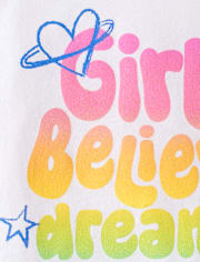 Girls Positive Words Graphic Tee