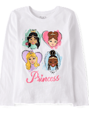 Girls Princess Graphic Tee