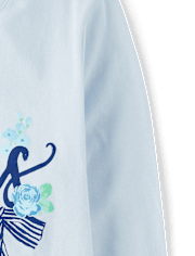 Girls Paris Blues Graphic Tee