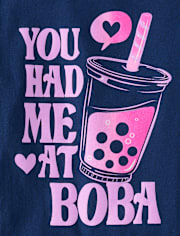 Girls You Had Me At Boba Graphic Tee