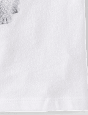 Girls Cat Bow Graphic Baby Tee