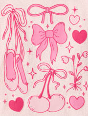 Baby And Toddler Girls Bows Graphic Tee