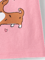 Baby And Toddler Girls Dog Friends Graphic Tee