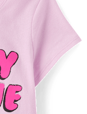 Baby And Toddler Girls Sassy Girlie Emoji Graphic Tee