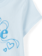Baby And Toddler Girls Cute Bow Graphic Tee