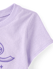 Baby And Toddler Girls Cupcake Bow Graphic Tee