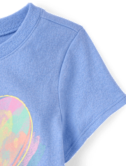 Baby And Toddler Girls Sweet Heart Art Graphic Tee