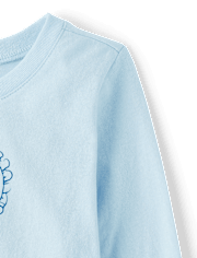 Baby And Toddler Girls Dog Heart Graphic Tee