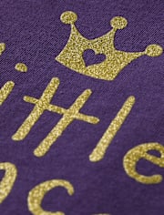 Baby And Toddler Girls Little Princess Big Attitude Graphic Tee