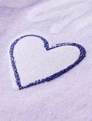 Baby And Toddler Girls Dance Glitter Graphic Tee