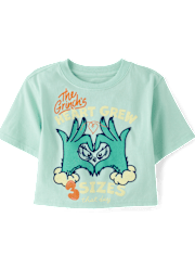 Girls Dr. Seuss The Grinch™ Heart Christmas Oversized Graphic Tee