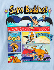 Boys Dog Man Buddies Graphic Tee