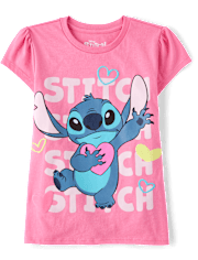 Girls Stitch™ Heart Graphic Tee