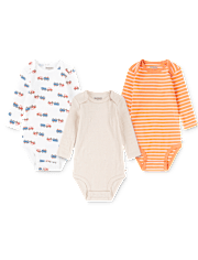 Baby Boys Huggies™ Striped Bodysuit 3-Pack