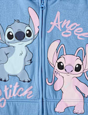 Girls Stitch And Angel 3-Piece Outfit Set