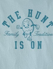 Mens Matching Family Easter The Hunt Is On Graphic Tee