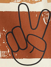 Boys Peace Sign Graphic Tee