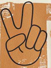 Boys Peace Sign Graphic Tee