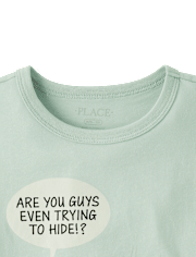 T-shirt graphique humoristique sur les œufs de Pâques pour garçons