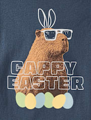Boys Easter Capybara Graphic Tee