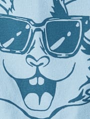 Boys Easter Bunny Sunglasses Graphic Tee